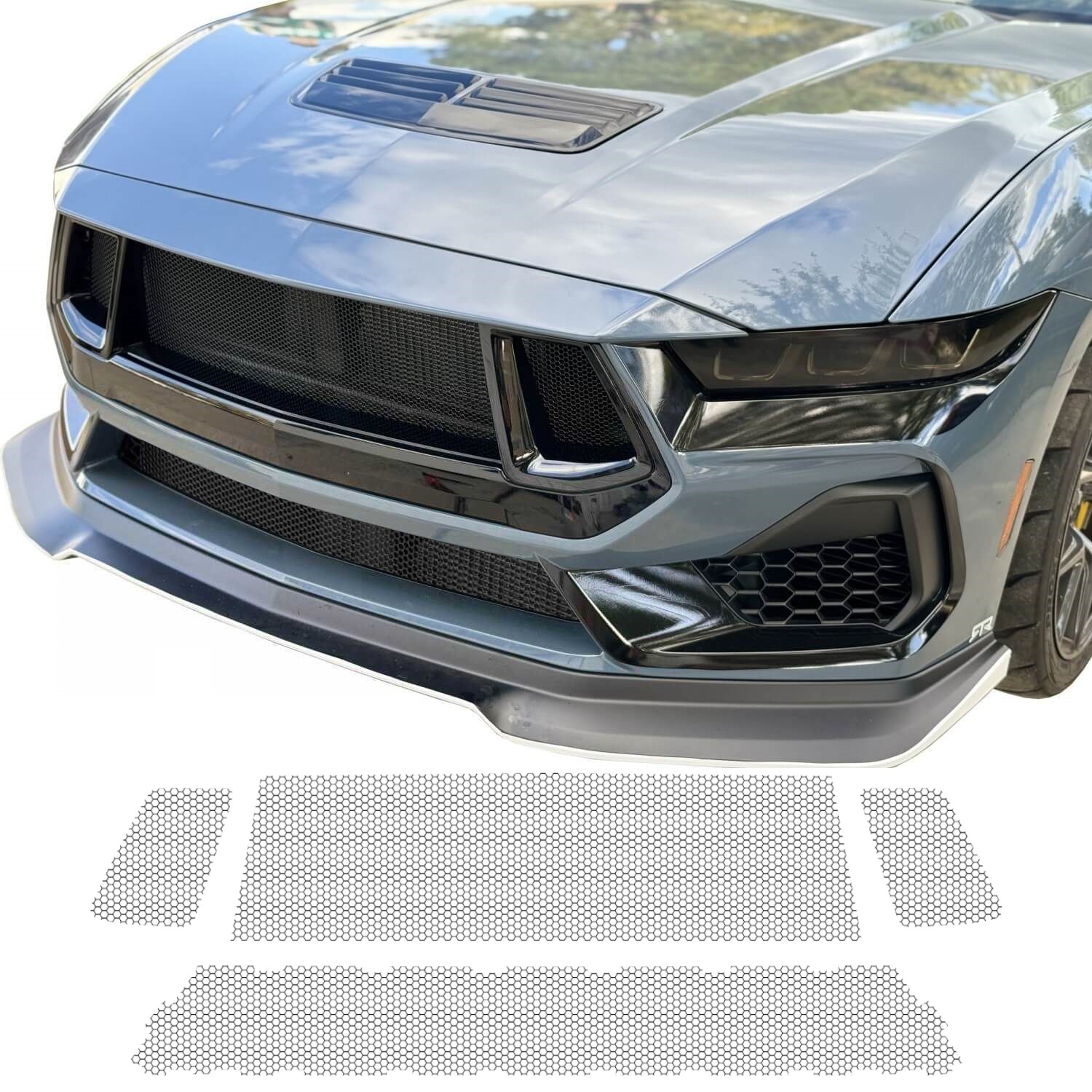 Custom Mesh Grills for Ford Mustang by customcargrills.com