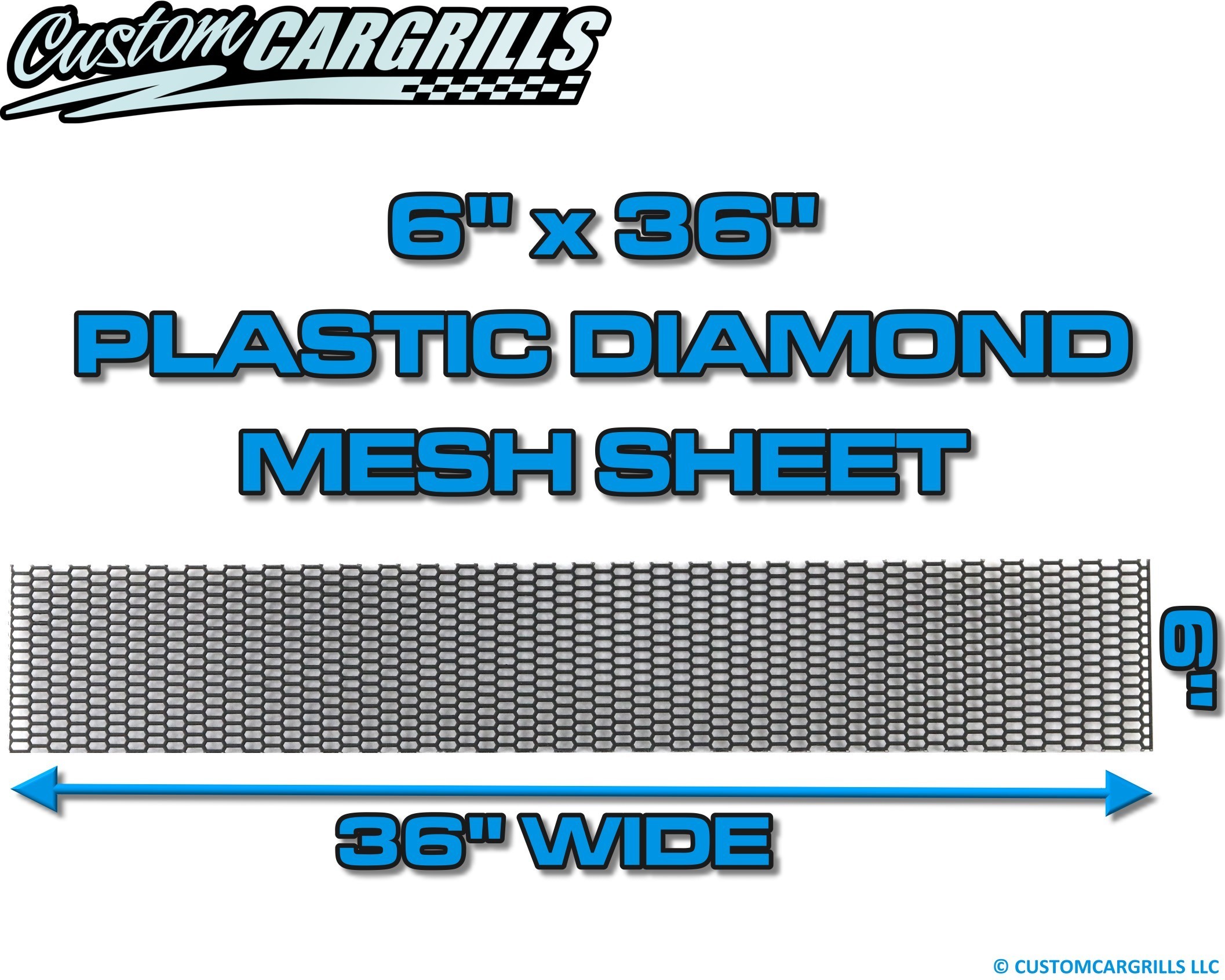 Plastic Diamond Grill Mesh Sheets