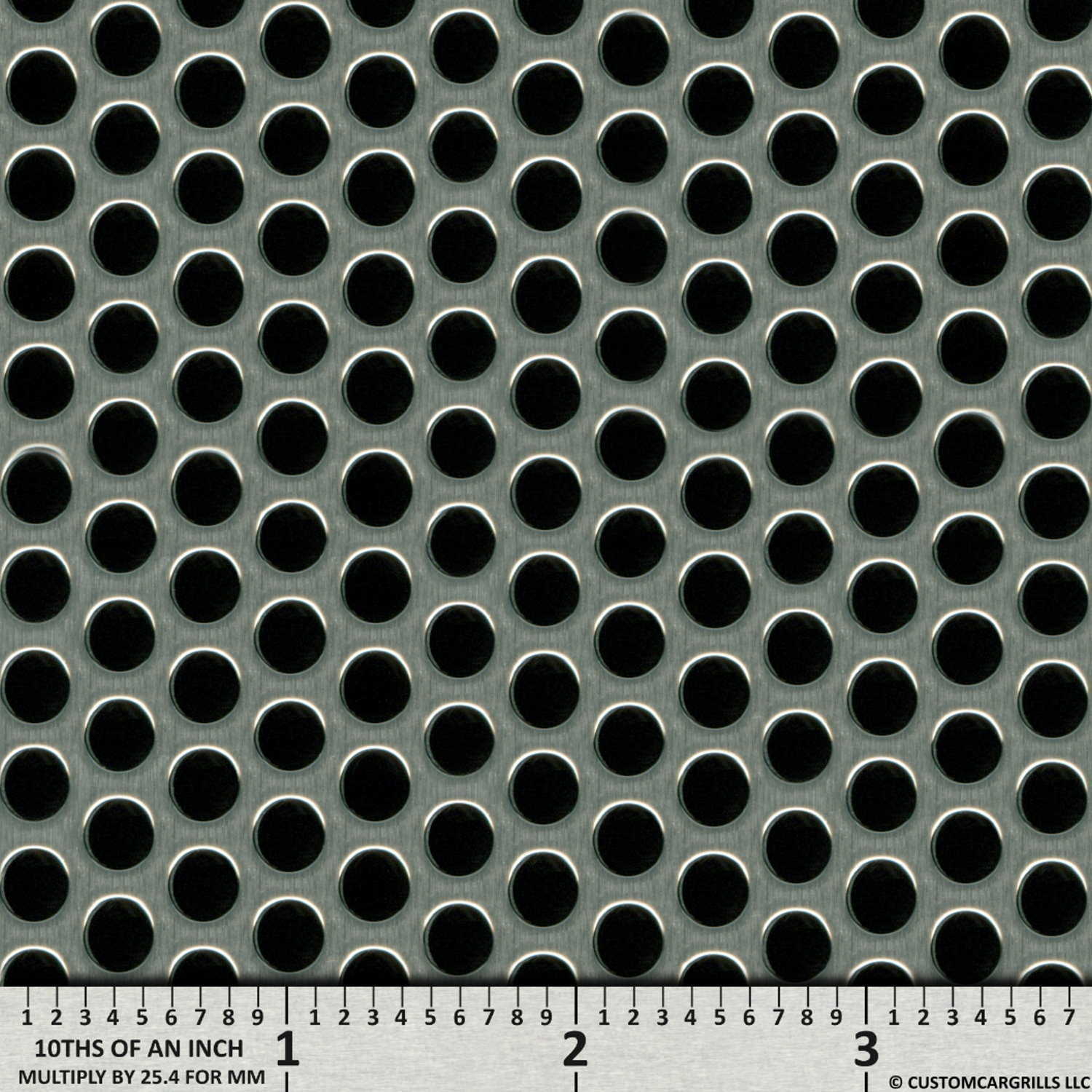 24in. x 48in. Small Perforated Grill Mesh Sheet - Silver