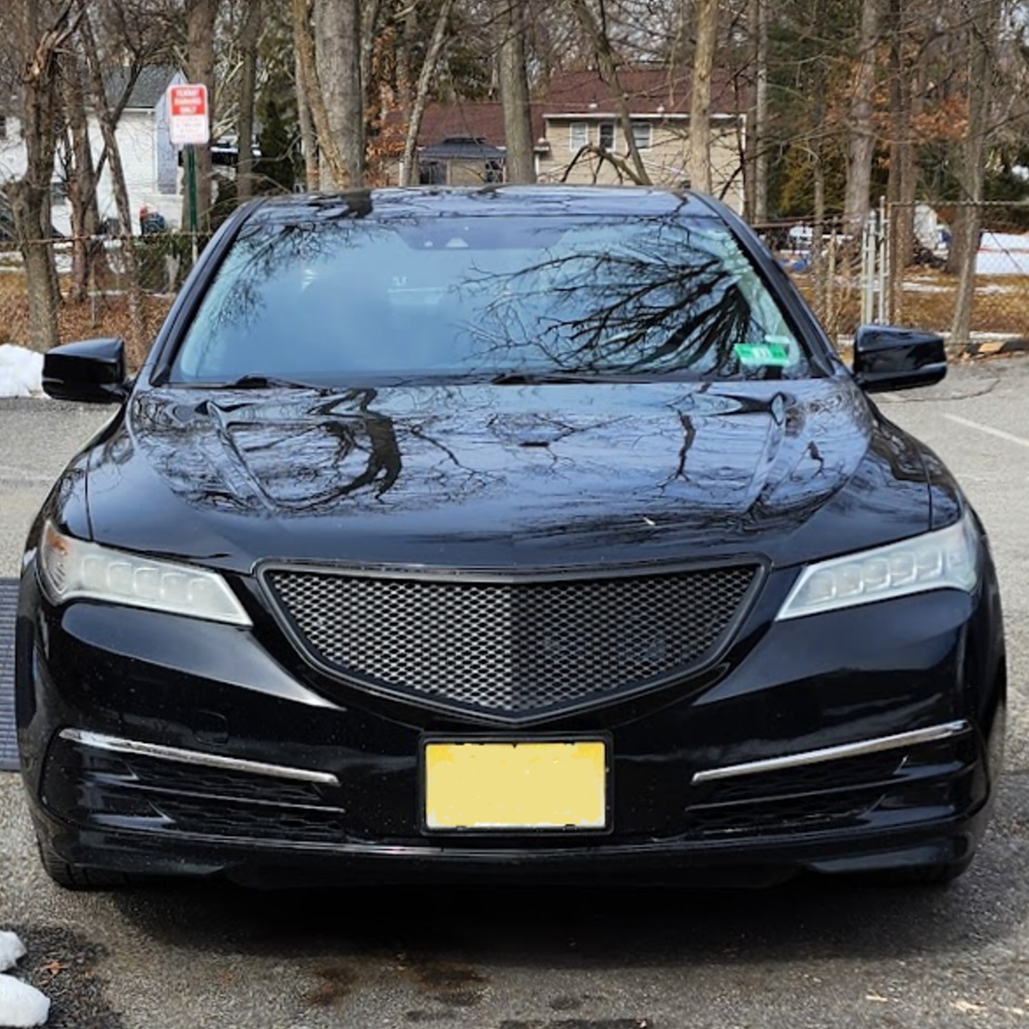 Beakless Grilles for mid-2010 Acura TLX - Full Black Frontend Transformation