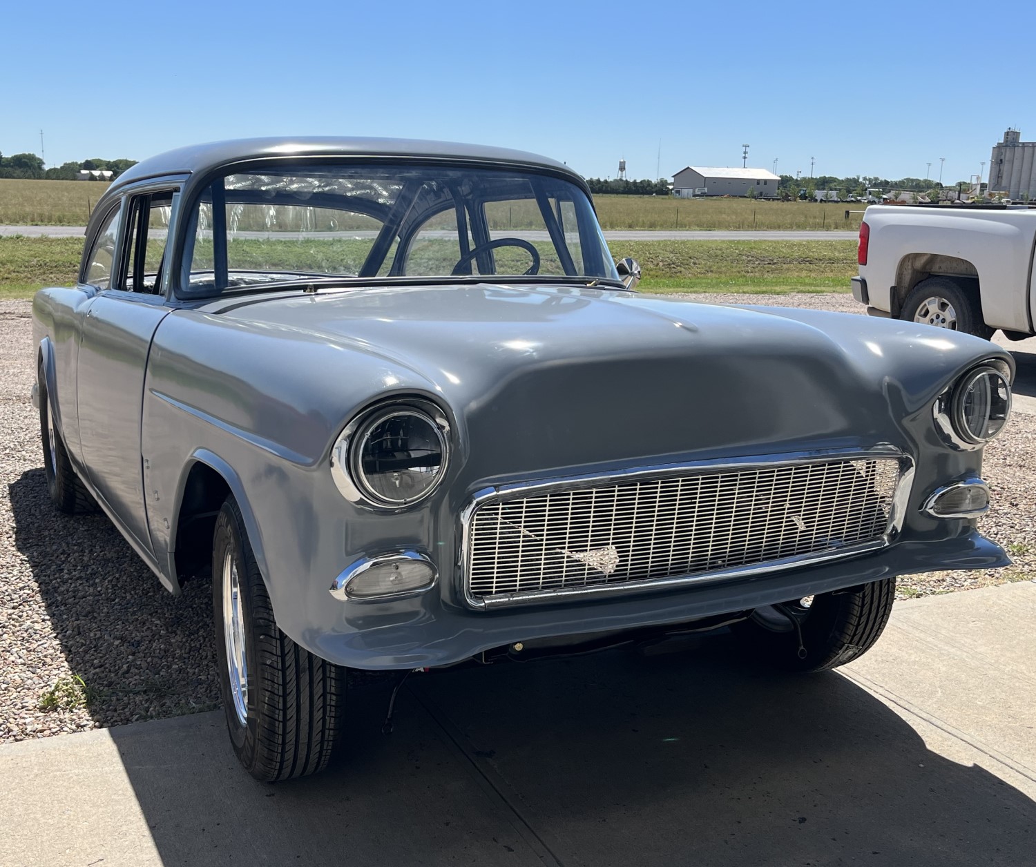 Classic Style with a Modern Twist: Perforated Rectangle Mesh Upgrade for 1955 Chevy
