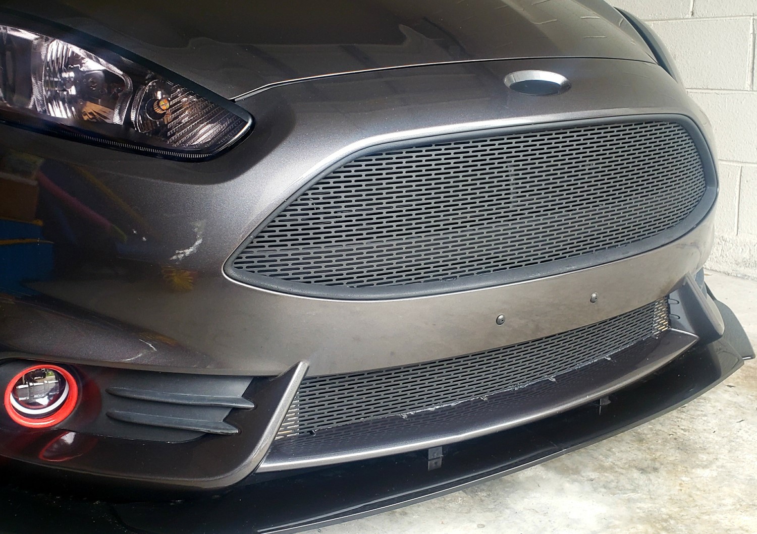 Personalized Touch: Customer-Created Custom Flat Black Grille for Ford Fiesta